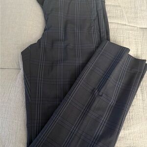 Banana Republic “Ryan Collection” Black Plaid Cropped Pants